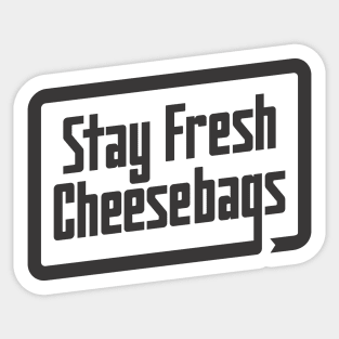 Stay Fresh Cheese Bags - Retro (Ghost on Asphalt) Sticker